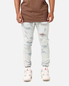 Mens Saint Morta Bottoms Jogger: Saint Morta Riot Joggers Light Blue