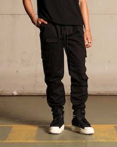 Mens Saint Morta Bottoms Jogger: Saint Morta Utility Joggers Black