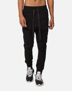 Mens The Anti Order Bottoms Jogger: The Anti Order Elite Cargo Joggers Black