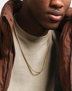 House Of Auric Franco 2.8mm 24" Chain 18k Gold Vermeil