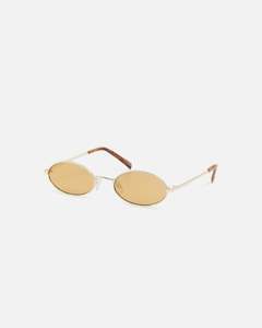 Accessories Sunnies: Le Specs Love Train Sunglasses Gold