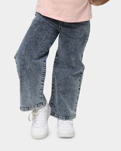 Baby Toddlers Bottoms Ages 0 2: EN ES Kid's Forward Baggy Jean Mid Blue