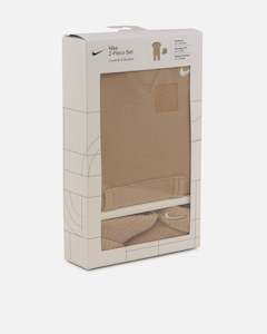 Nike Infants' Rib Knit Romper and Socks Set Brown