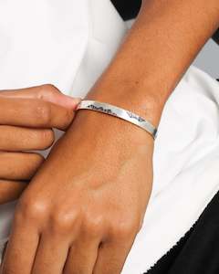 Mens Pyra: PYRA PYRA x BLKDVL Eroded Cuff Silver