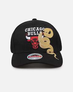 Mens Sale Headwear: Mitchell & Ness Chicago Bulls 'Year Of The Snake' MVP Snapback Black