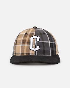Headwear 950 High Crown: New Era Cleveland Guardians 'Multi Panel Plaid' 9FIFTY High Crown Strapback Plaid