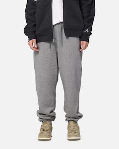 Jordan Bottoms Trackpant: Jordan Brooklyn Fleece Pants Carbon Heather/White