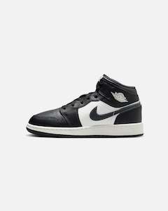 Jordan Kids' Air Jordan 1 Mid (GS) Black/White