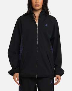 Jordan Tops Jacket: Jordan Sport Jam Sport Warm-Up Jacket Black/Purple