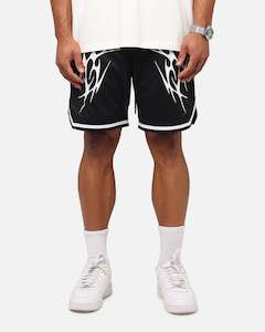 Mens Bottoms Basketball Shorts: Saint Morta Warrior Basketball Shorts Black