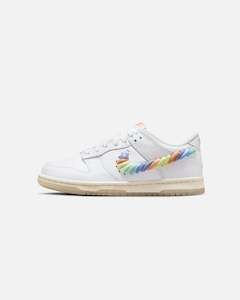 Nike Kids' Dunk Low (GS) White/Multi-coloured