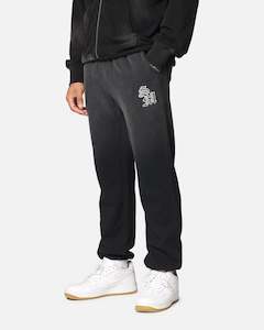 Mens Saint Morta Bottoms Trackpant: Saint Morta Gothic Sweatpants Sunfade Black