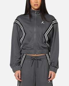 Jordan Tops Jacket: Jordan Women's Brooklyn Full-Zip Track Jacket Iron Grey