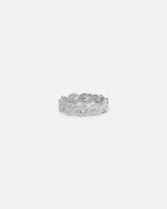Mens Accessories Ring: Saint Morta Infinity Ring White Gold