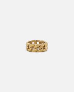 Saint Morta Cuban Ring Gold