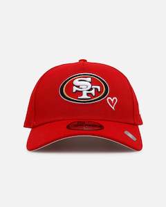 Womens Sale Headwear: New Era San Francisco 49ers 'Team Color Hearts' 9FORTY A-Frame Snapback Official Team Color