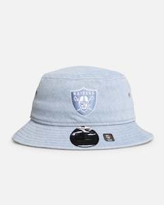 New Era Las Vegas Raiders 'Washed Denim' Bucket Hat Blue Washed Denim