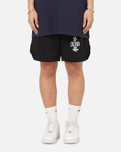 Saint Morta Gothic Stack Basketball Shorts Black