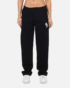 Saint Morta Bottoms Trackpant: Saint Morta Monogram Pants Black