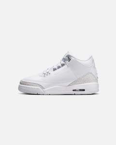 Kids Jordan: Jordan Kids' Air Jordan 3 Retro "Pure Money" (GS) White/Silver