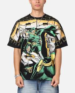 Mens American Thrift: American Thrift Marvel Doctor Doom All Over Print T-Shirt Black