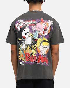American Thrift X Cartoon Network Grim Adventures Heavy T-Shirt Black Wash
