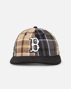 New Era Boston Red Sox 'Multi Panel Plaid' 9FIFTY High Crown Strapback Plaid