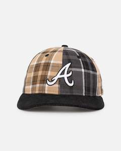 New Era Atlanta Braves 'Multi Panel Plaid' 9FIFTY High Crown Strapback Plaid