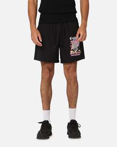 Mens Bottoms Basketball Shorts: Mitchell & Ness Chicago Bulls Vice Shorts Black