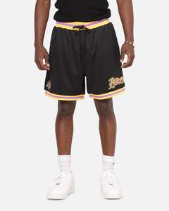 Mitchell & Ness Los Angeles Lakers Gothic Shorts Black