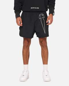 Mens Bottoms Beach Short: Saint Morta Dagger Sport Beach Shorts Black