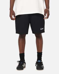 Carre Da Script Beach Shorts Black