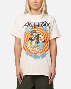 Gifts For Her: Anthrax U3EEEAAHH T-Shirt Natural