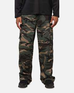 Mens Back Catalogue Bottoms: The Anti Order Artillery Baggy Cargo Pants Woodland Camo