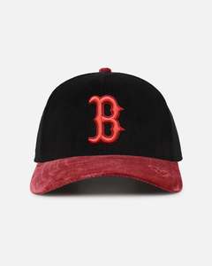 Womens Sale Headwear: New Era Boston Red Sox 'Velvet Cord Certified Lover' 9FORTY A-Frame Premium Corduroy Snapback Violet