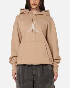 Womens Jordan: Jordan Essential Fleece Pullover Hoodie Hemp/Sail