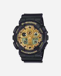 G Shock GA100GB-1A9 Watch Black/Gold