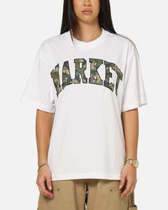 Market Camo Arc T-Shirt White