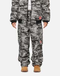 All Camo: Carre Camo Baggy Pants Black Camo