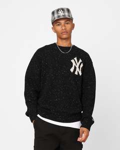 Knitwear: New Era New York Yankees Oversized Knit Sweater Black