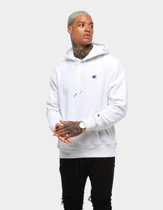 Champion Rev Weave Hoodie Silver