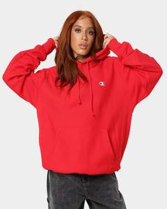 Champion Hoodie: Champion Rev Weave Hoodie Red
