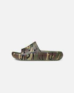 Crocs Classic Camouflage Slide V2 Army Green