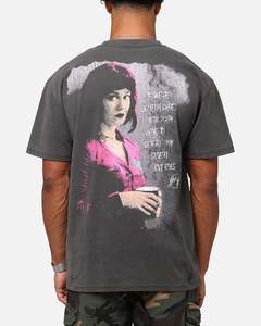 Mens American Thrift: American Thrift X Scott Pilgrim Ramona & Scott Heavy T-Shirt Black Wash