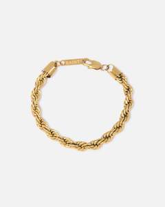 Saint Morta 8mm Rope Chain Bracelet Gold