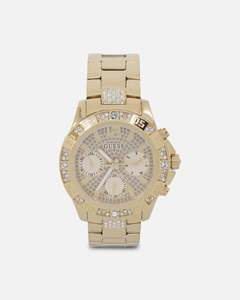 Guess Mainline Women's Majesty Crystal '40th Anniversary' Watch Gold