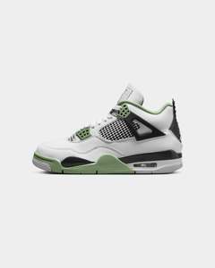 Gifts For Her: Jordan Women's Air Jordan 4 Retro "Seafoam" White/Oil Green