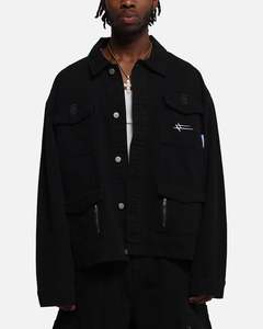 Loiter Combat Utility Jacket Washed Black