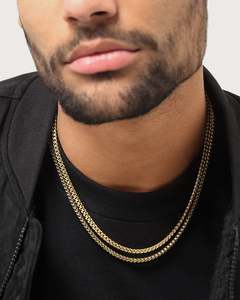 Mens Sale Accessories: House Of Auric Cuban & Franco Stack 18K Gold Vermeil