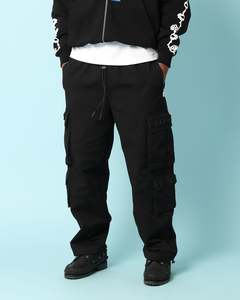Mens Back Catalogue Bottoms: Carré Boonie Cargo Jogger Black